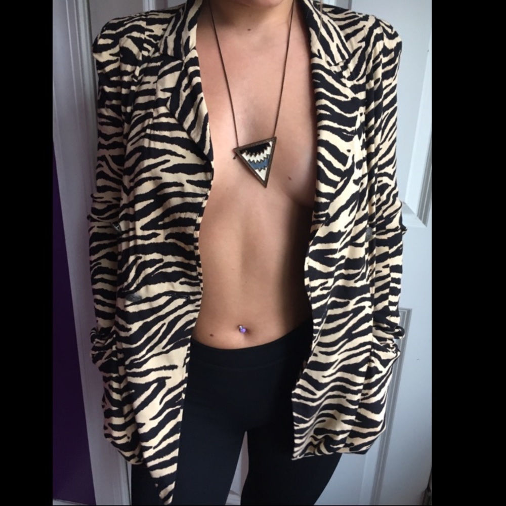 Luxe Zebra Blazer